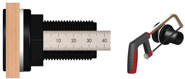 image comment mesurer le filetage interrieur de son passe-coque bateau